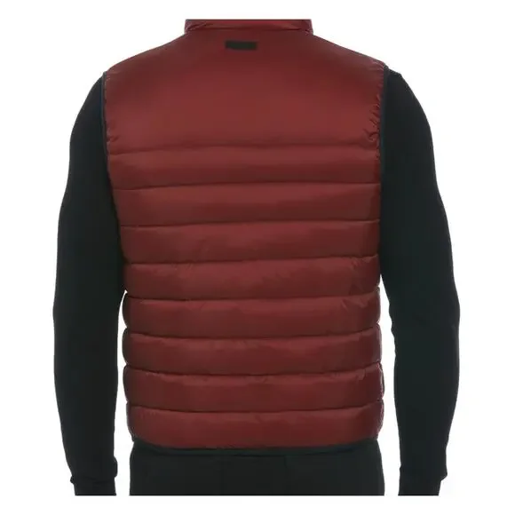 Perry Ellis Mens Lightweight Puffer Vest - Mens Medium - Russet Brown - NWT - Picture 3 of 8